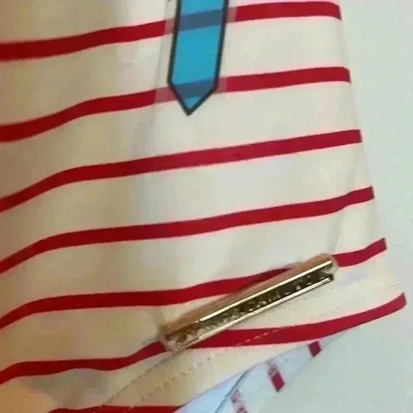 Vince Camuto Red and White Striped One Piece - Picture 5 of 11